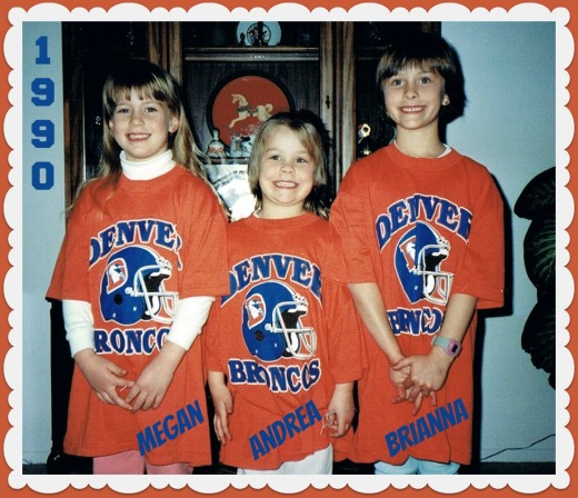 little girl Broncos fans 1990