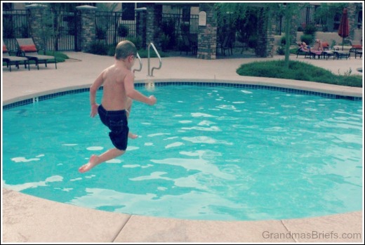 swimming pool jump