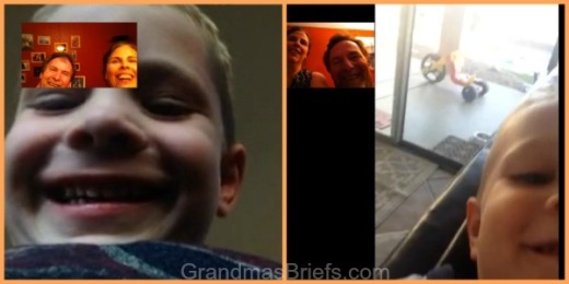 FaceTime with grandsons