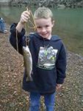 grandson fishing