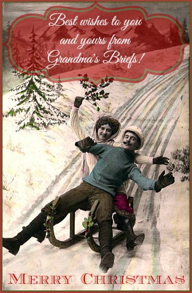 Christmas card from Grandma's Briefs