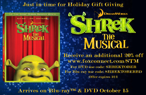 Shrek The Musical discount code