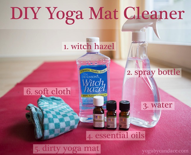 How to Make a Yoga Mat Cleaner — YOGABYCANDACE