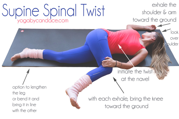 Image result for Supine Spinal Twist