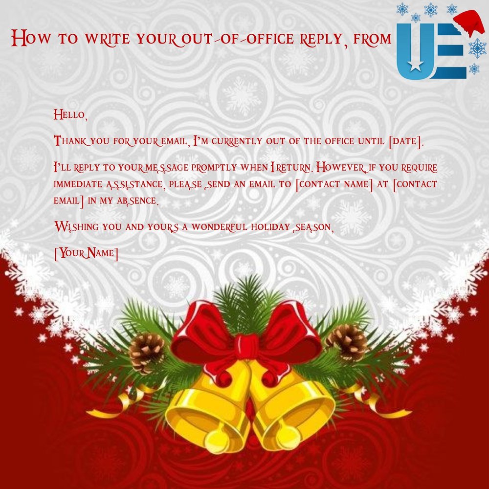 Out Of Office Message Template Holiday