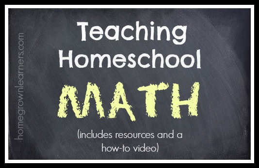 teaching homeschool math