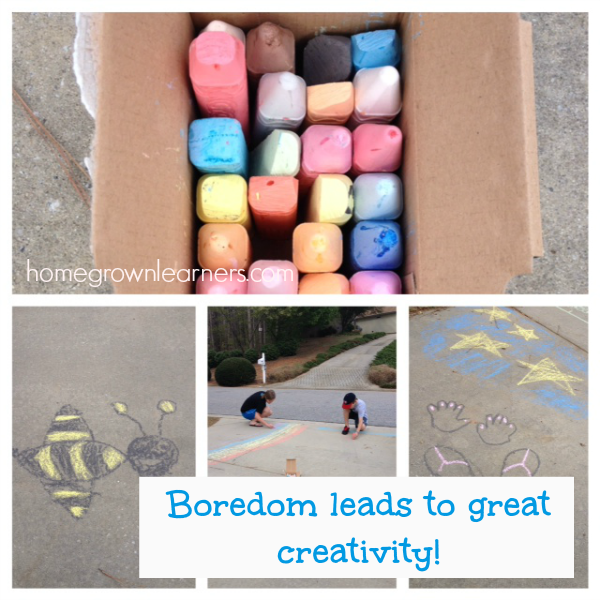 Boredom leads to great creativity - boredom busters for kids