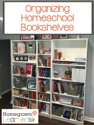 Organizing Homeschool Bookshelves — Homegrown Learners