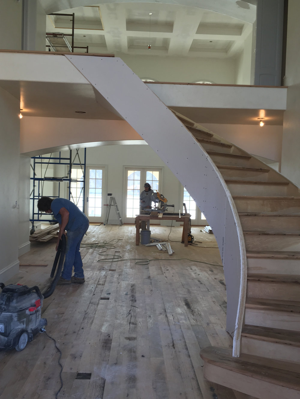  Foyer during construction 