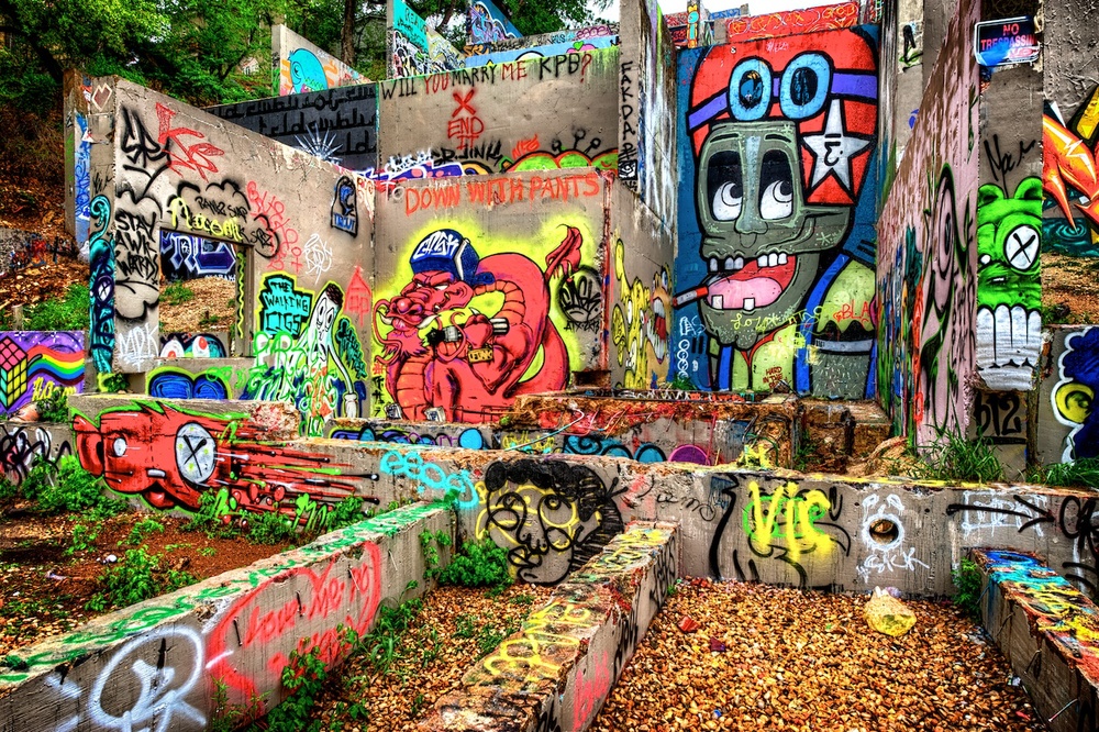 At the Austin Graffiti Wall — Nomadic Pursuits a blog by Jim Nix