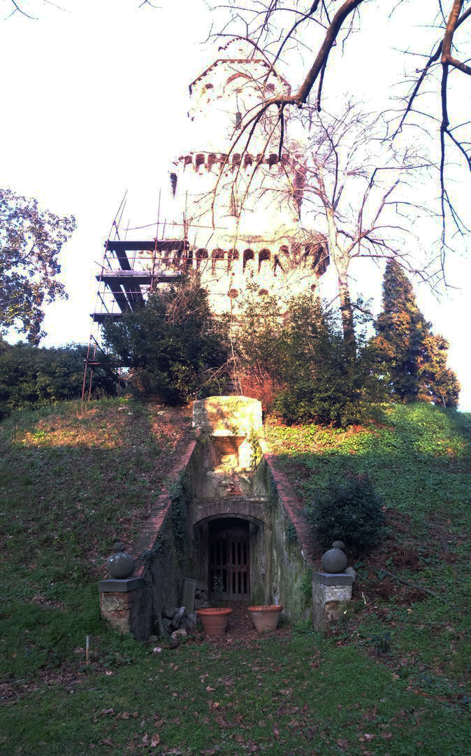 Torrigiani Gardens Tower of Athanor Entrance to the Oven Florence, Italy
