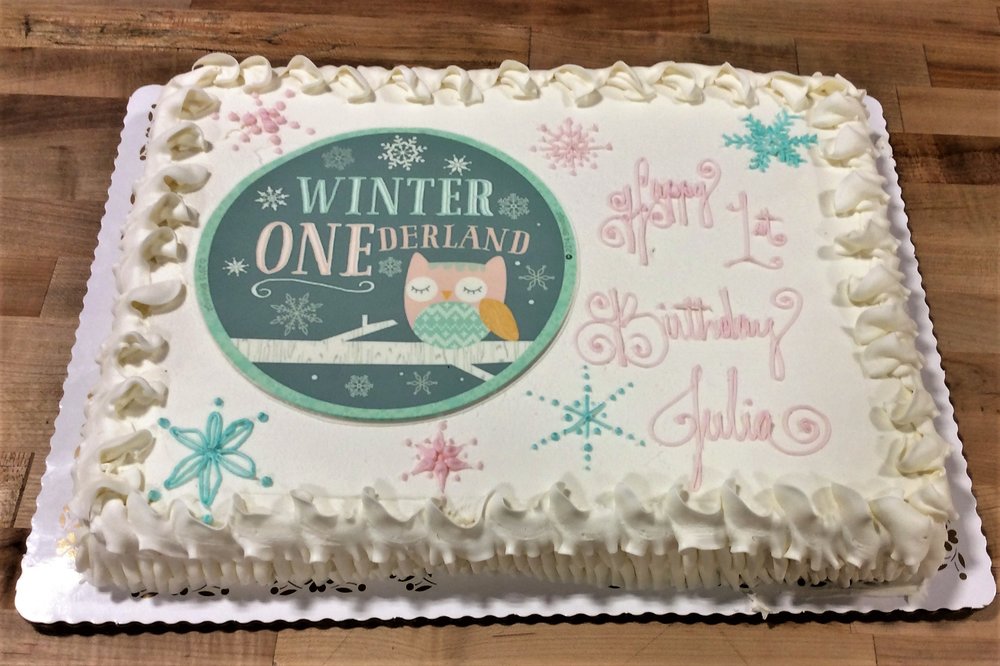 Winter ONEderland Sheet Cake — Trefzger's Bakery