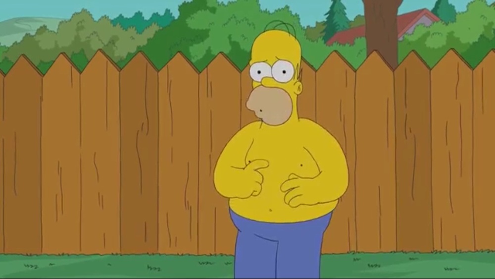  Homer prepares for the Ice Bucket Challenge. image - Fox 