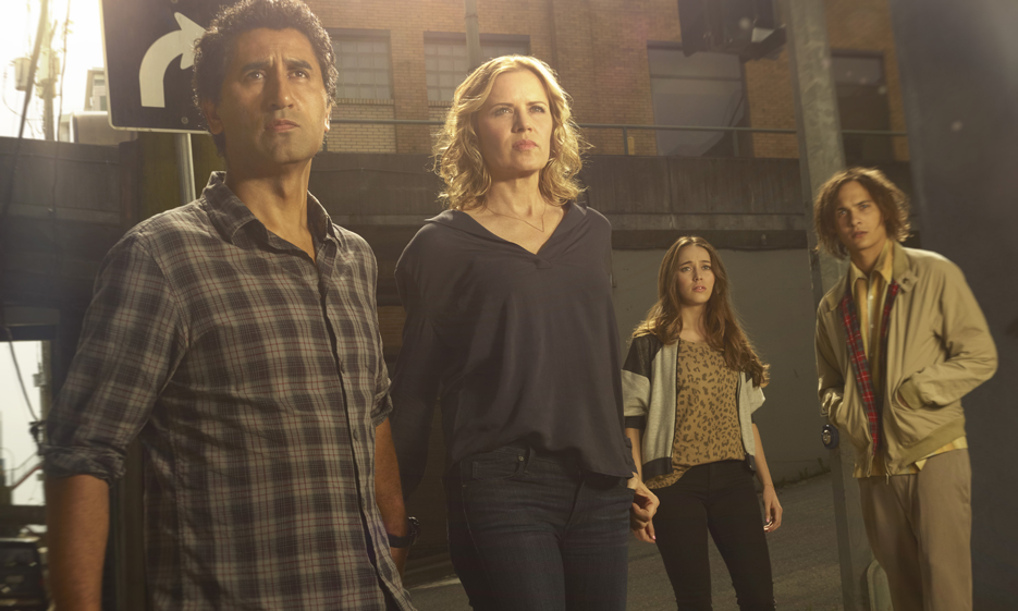 Travis Curtis and Madison Dickens star in Fear The Walking Dead image copyright - AMC