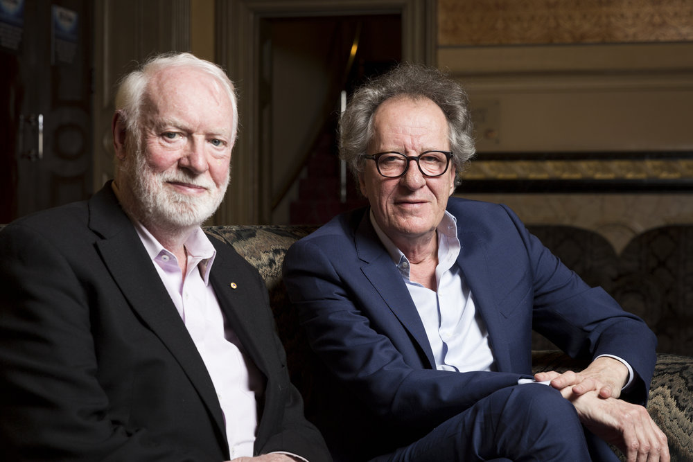 David Stratton & Geoffrey Rush Image - ABC