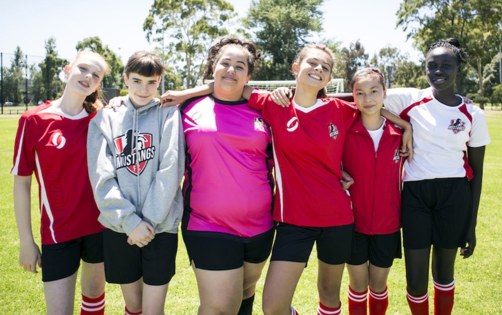 The cast of Mustangs FC image - supplied/ABCTV