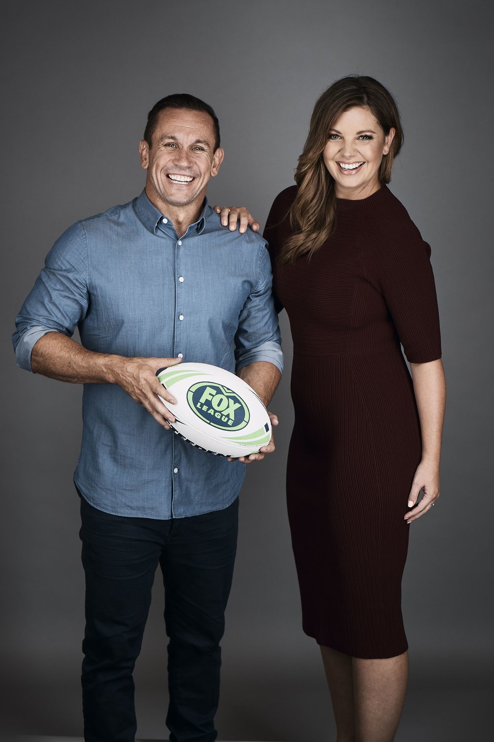 Yvonne Sampson and Matty Johns. image - supplied/Fox Sports