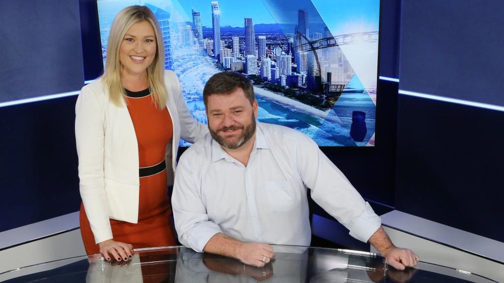 Johanna Marie and Paul Murray in the Sky News Southport studio. image copyright: News Corp Picture: Glenn Hampson