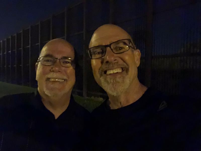 With Pastor Gary Whilhite along the border wall in the Rio Grande Valley, TX (Life-changing!)