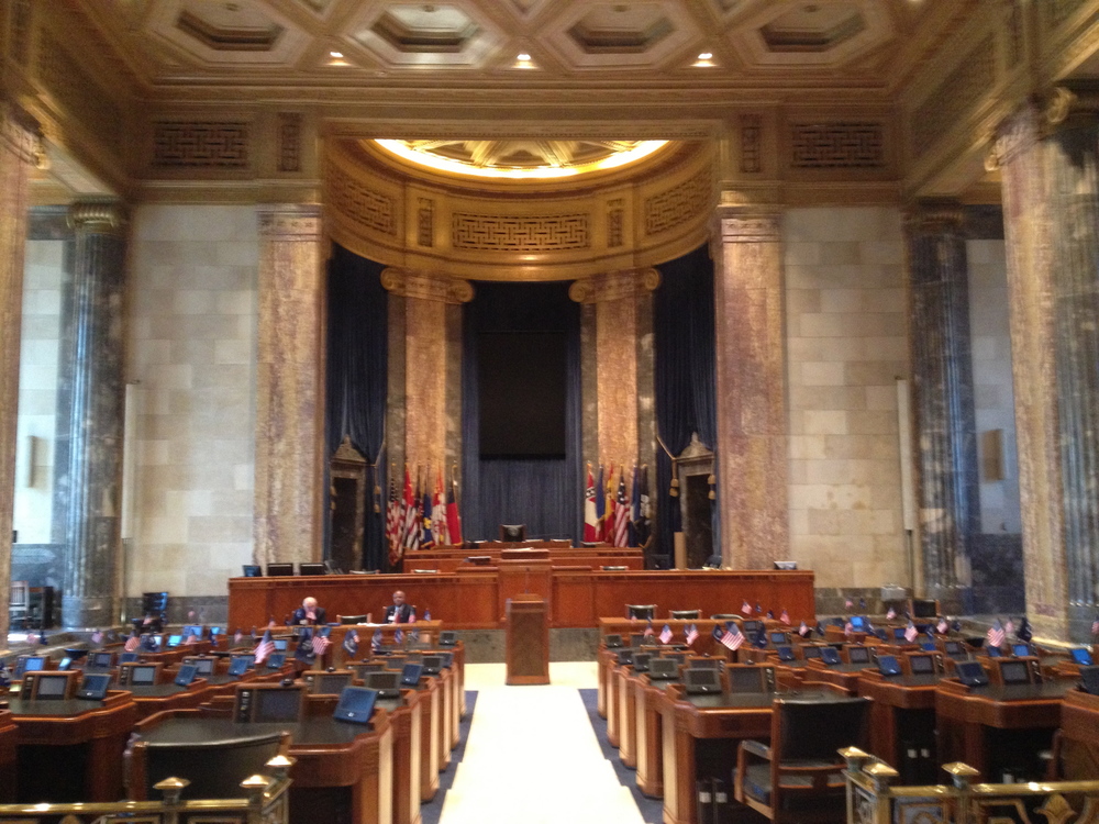 The Louisiana Senate floor