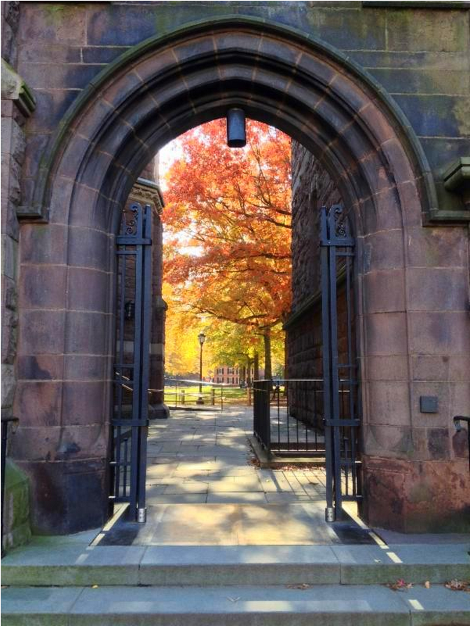 One of the college gates at Yale University, New Haven, CT.&nbsp;