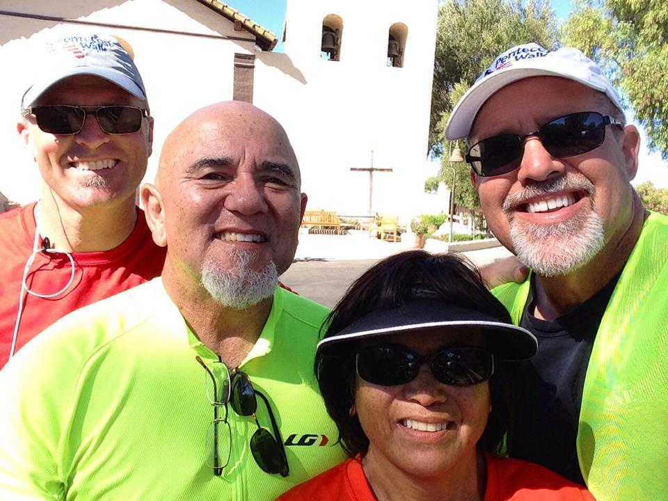 Our new friends, Mike and Vicky Chavez, powerful prayerwalkers...even more powerful (and sweet) saints!
