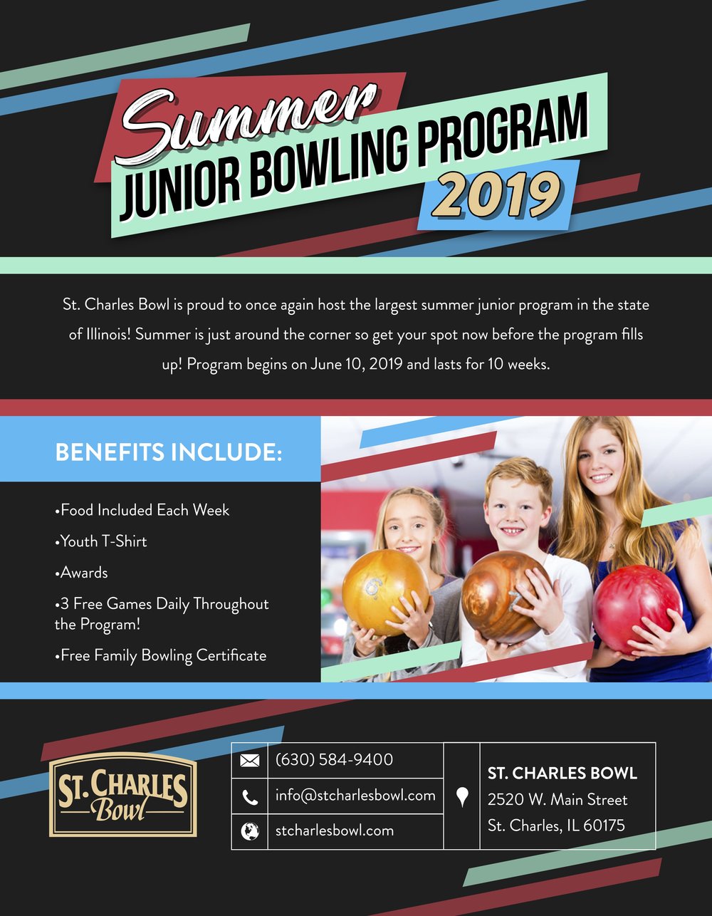 Summer Junior Bowling League - St. Charles Bowl