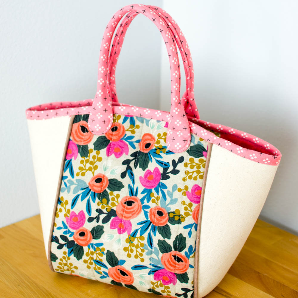 DIY Fabric Basket Tote {free sewing pattern} — SewCanShe | Free Sewing ...