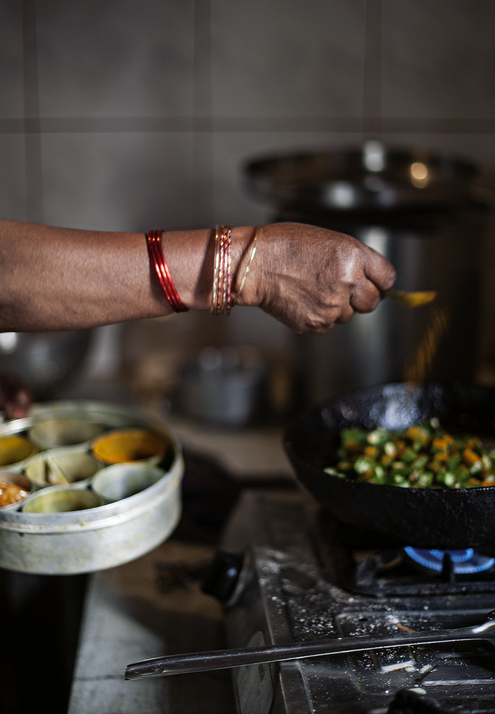 Her arm while she cooks | Tara O'Brady
