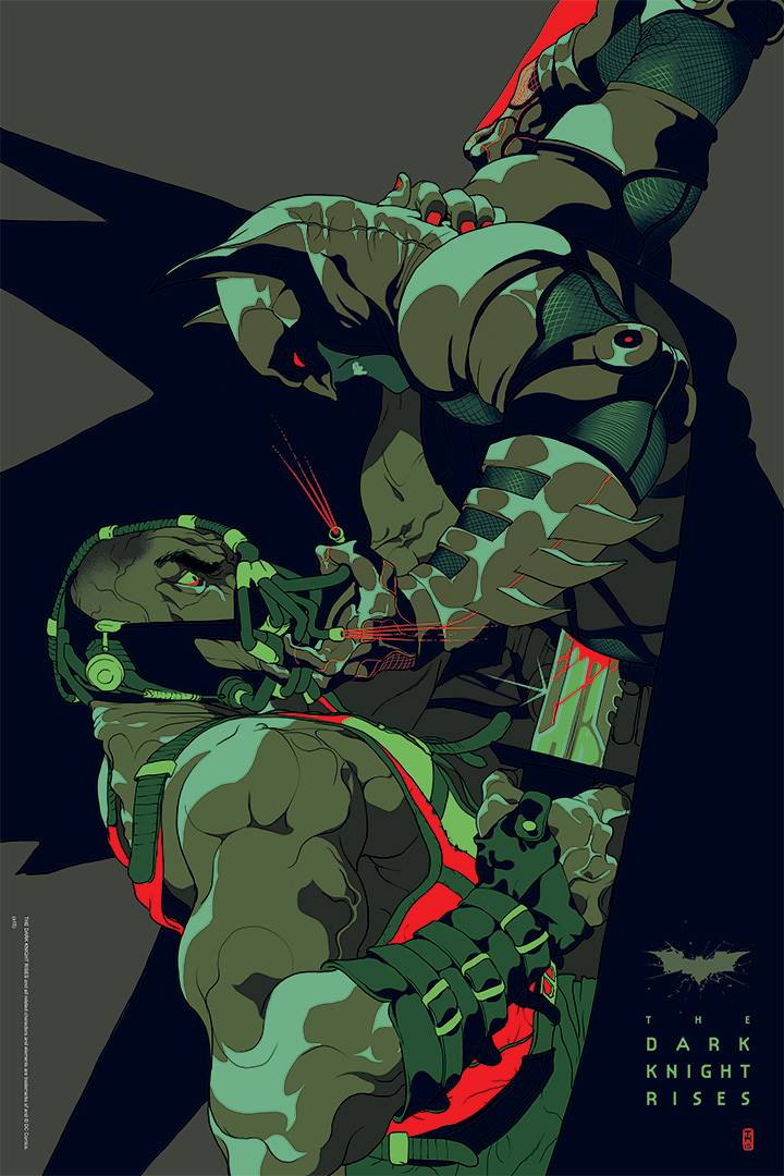 The Dark Knight Rises Limited edition screen print with WB / The French Paper Art Club