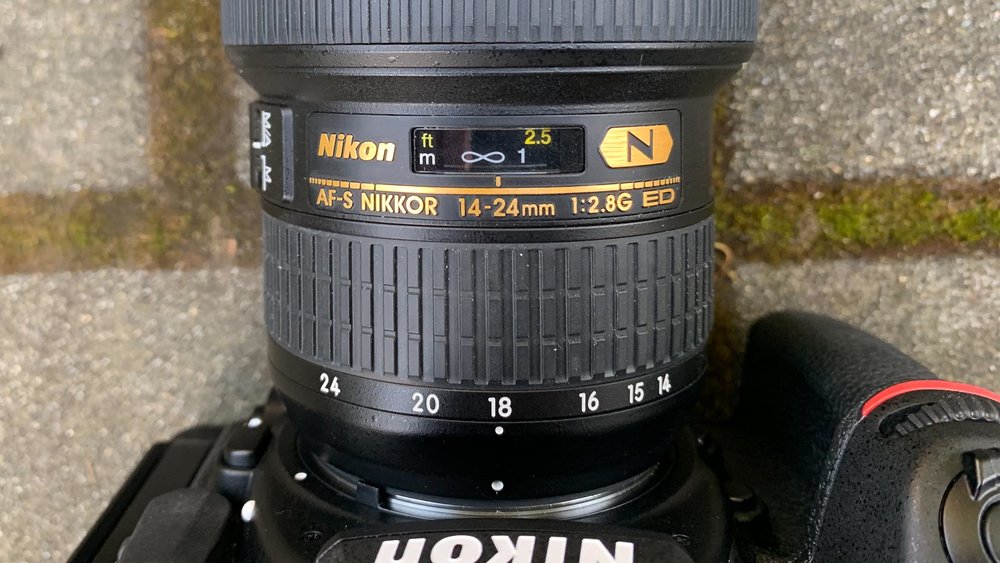 Nikon 14-24mm focused to infinity