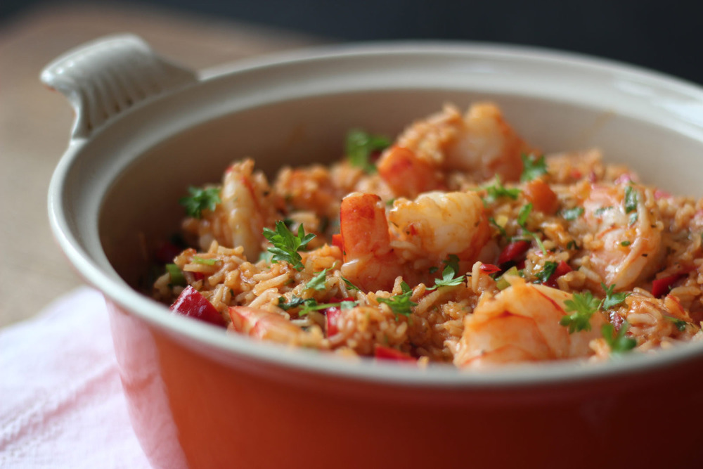 Image result for One-pot Spanish Rice and Prawn