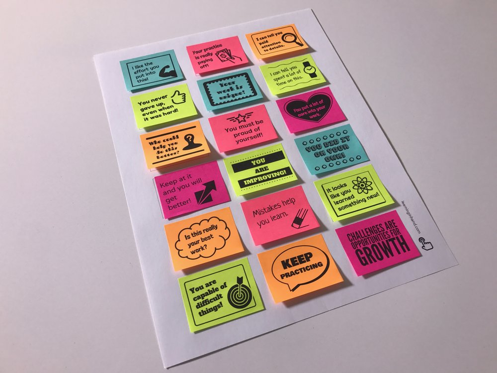 Printable Sticky Notes Template