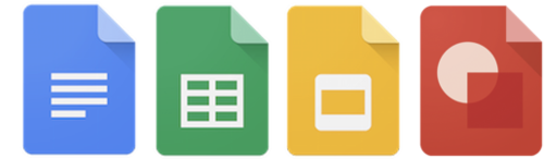 Google Docs, Google Sheets, Google Slides, Google Drawgings
