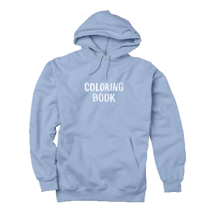 Light Blue Coloring Book Hoodie