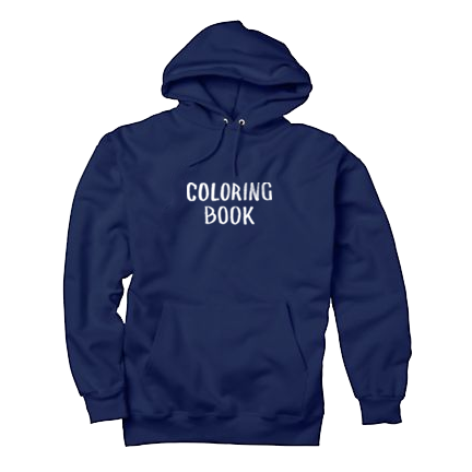 Navy Coloring Book Hoodie