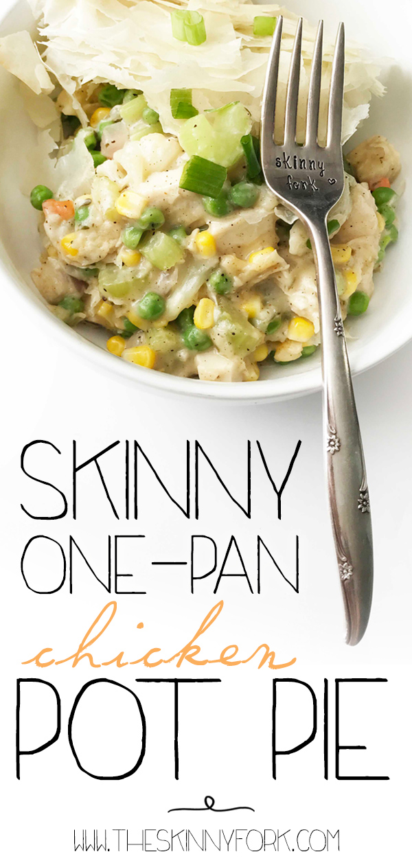 Skinny One-Pan Chicken Pot Pie