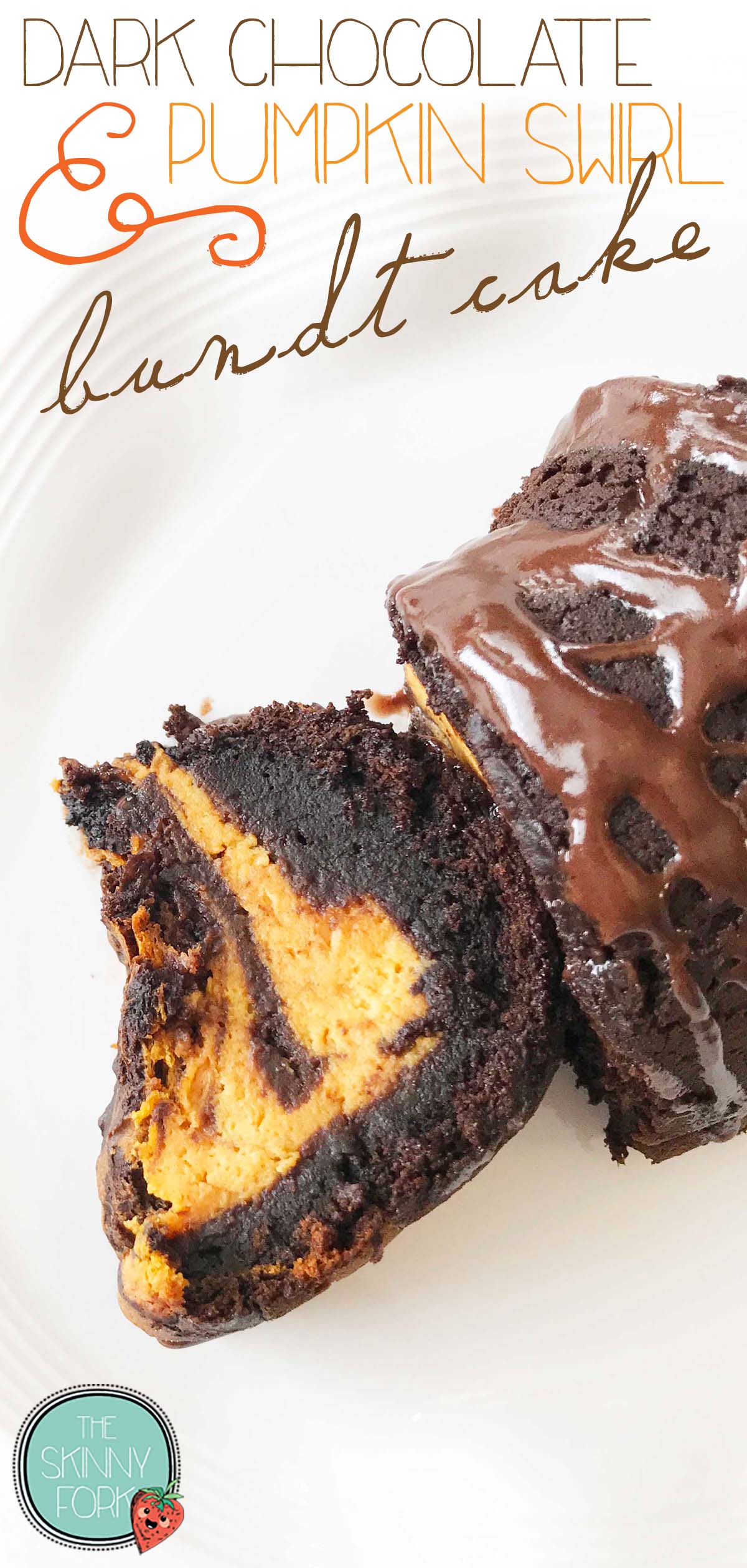 Dark Chocolate & Pumpkin Swirl Bundt Cake