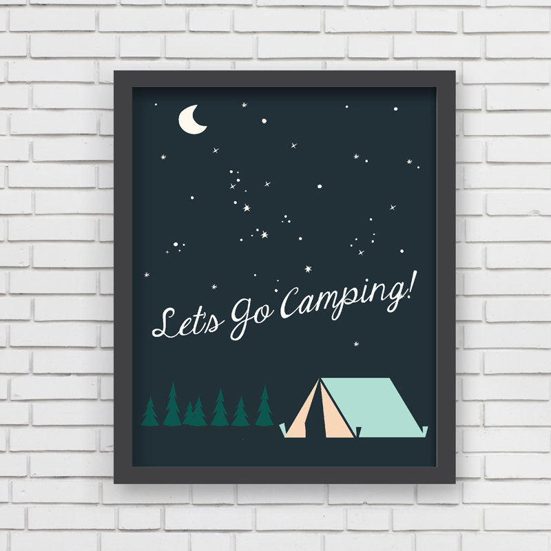 Let's Go Camping Print by Lucy Darling Prints on Etsy