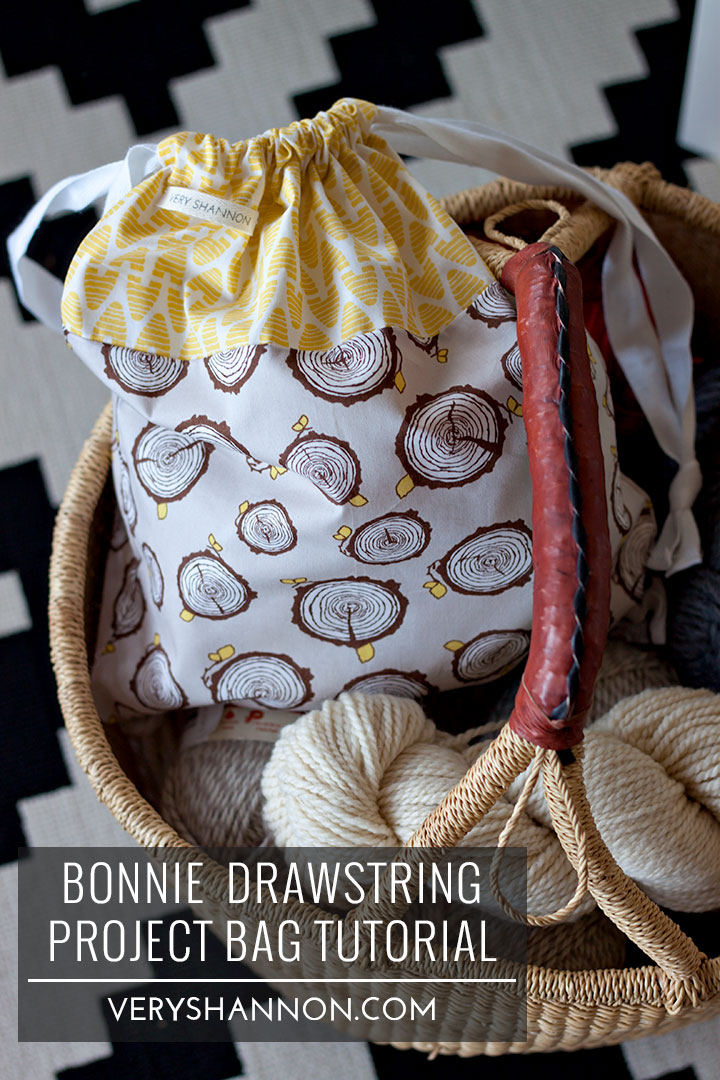 SEWING || FREE BONNIE DRAWSTRING PROJECT BAG TUTORIAL! — VERY SHANNON