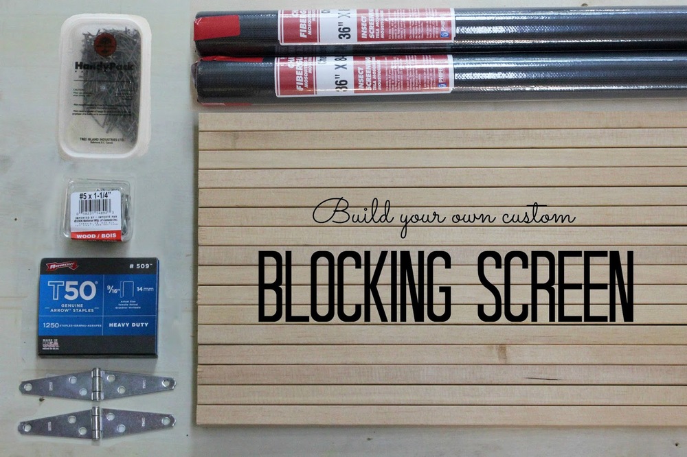 build your own custom blocking screen by jane richmond