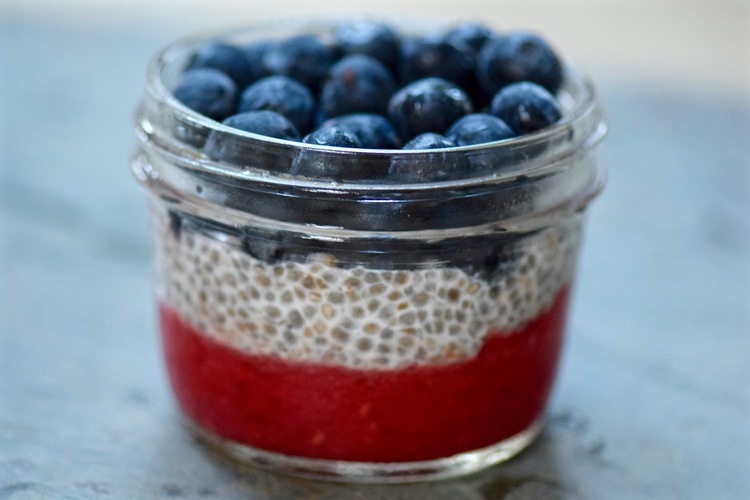 Berry Chia Seed Pudding Parfait