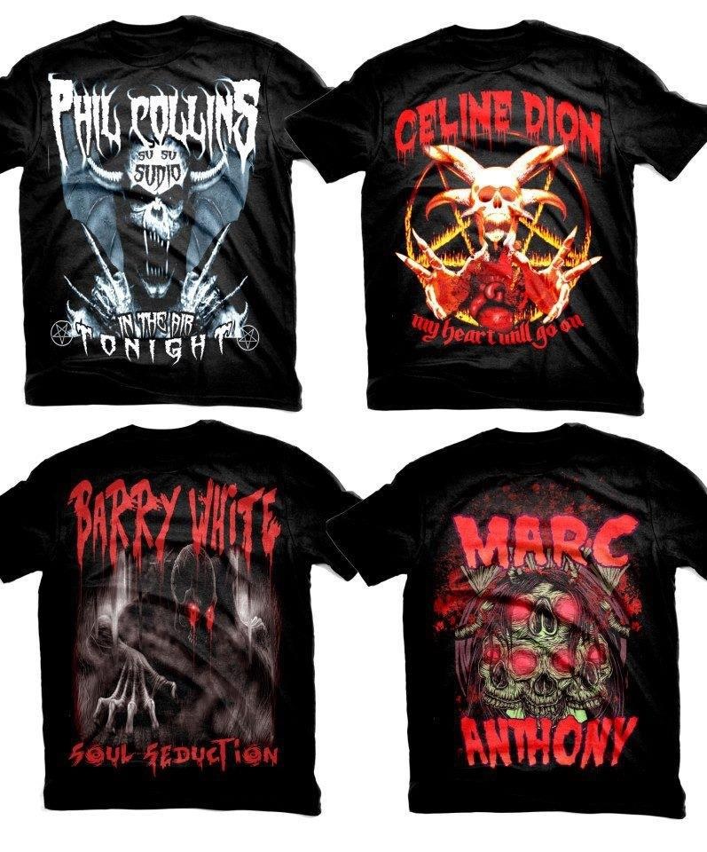 Death Metal Celine Dion T-shirt — The World of Kitsch
