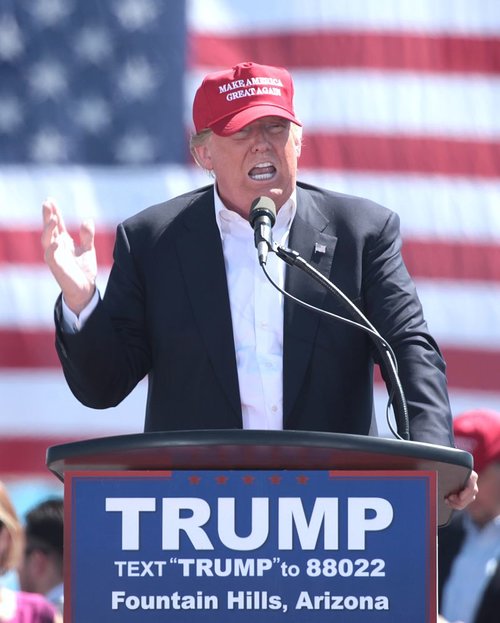 Republican nominee Donald Trump speaking at a rally in Arizona. Credit: Wikimedia Commons.