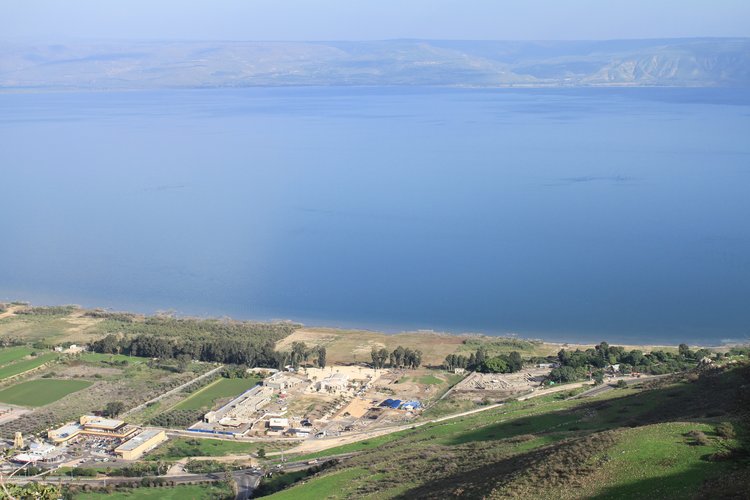 A view of the site where the Magdala Stone was unearthed, near the shores of the Sea of Galilee. Credit: Magdala Center and Israel Antiquities Authority.