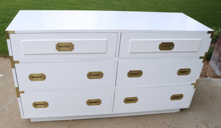 The Hardware Sets The Tone Dresser Makeovers Beckwith S Treasures