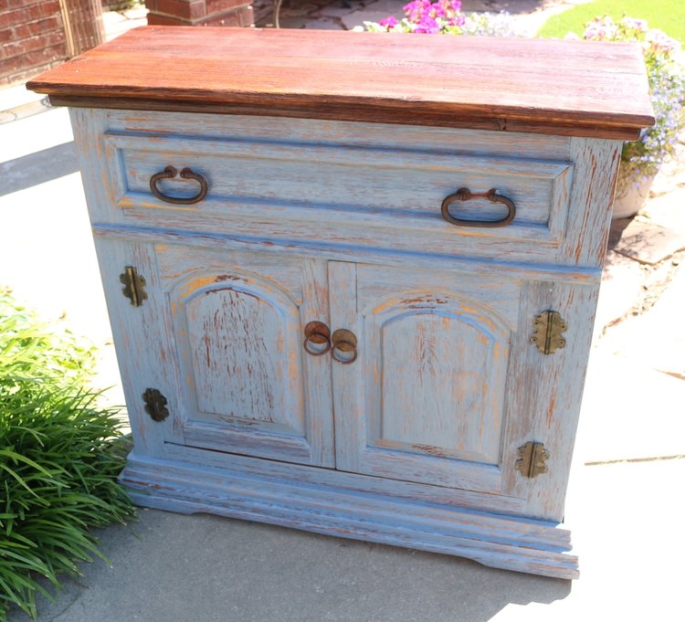 Entry Cabinet Console Buffet Makeover Beckwith S Treasures