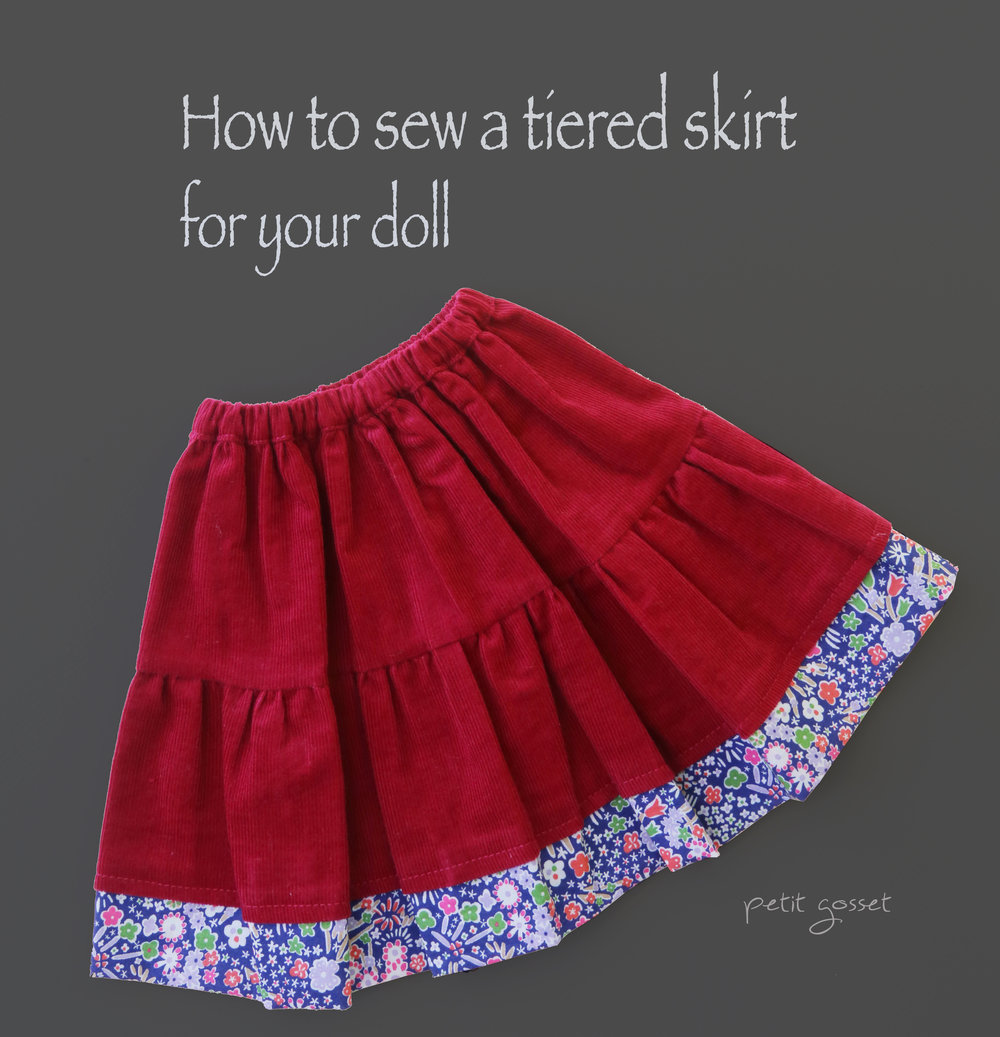 How to Sew a Tierd Skirt for Your Doll, a Step-by-Step Tutorial ...