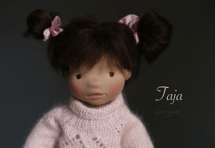 Taja - 16" Natural Fiber Art Doll 