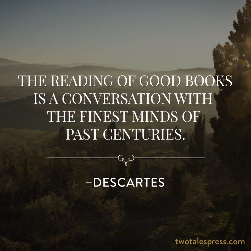 Descartes reading of good books conversation minds